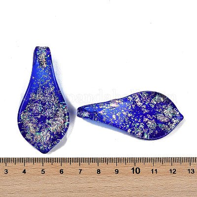 Lampwork большие кулоны&nbsp;FOIL-K003-01E-1