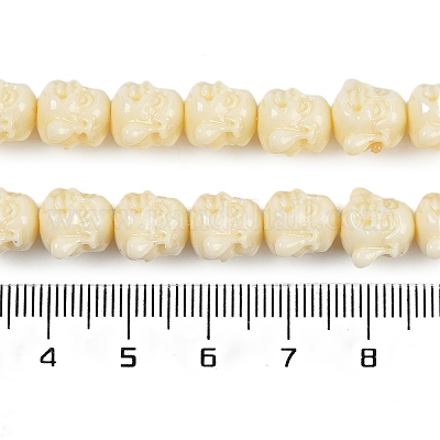 Нити резных бусин из синтетического коралла CORA-C003-11A-1