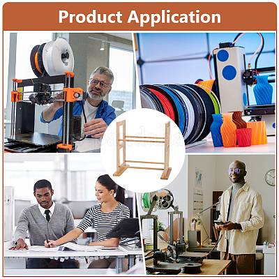 Деревянный органайзер для лент держатель для хранения DIY-WH0504-725-1