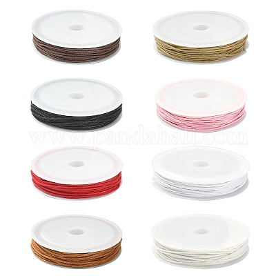 8 рулон 8 цвета вощеных хлопковых шнуров YC-YW0001-04-1