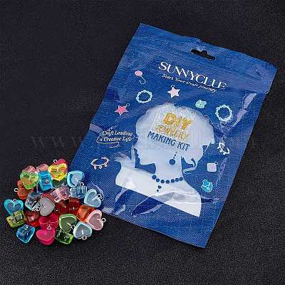 Прозрачные смоляные подвески RESI-SC0001-36-1