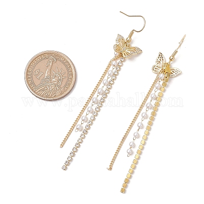 Серьги-подвески из нержавеющей стали 304 EJEW-JE06320-1