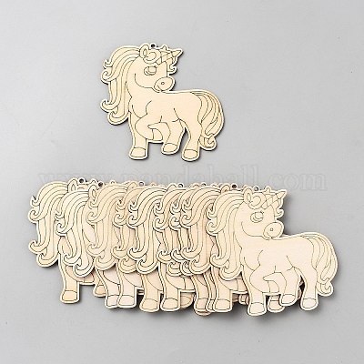 Единорог незаконченные деревянные части WOOD-CJC0007-04D-1