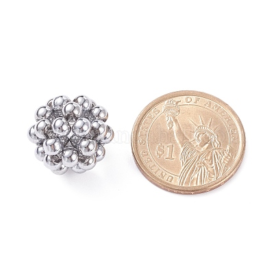 Гальванические стеклянные бусы G-JF-4mm-01-1