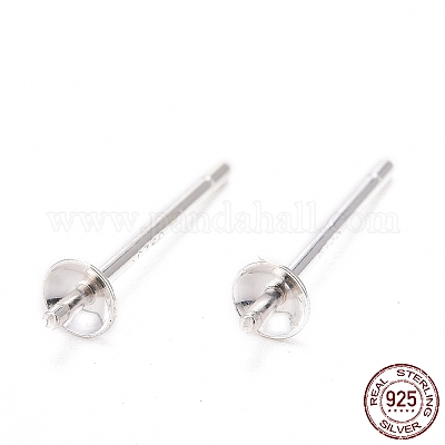 925 Sterling Silber Ohrstecker Zubehör&nbsp;STER-K167-027A-S-1