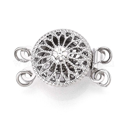 Покрытие стойки цветок латунные застежки для коробок KK-QA183-99P-1