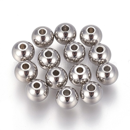 304 Stainless Steel Beads STAS-F170-03P-C-1