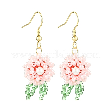 Болтающие серьги из стекла EJEW-MZ00316-01-1