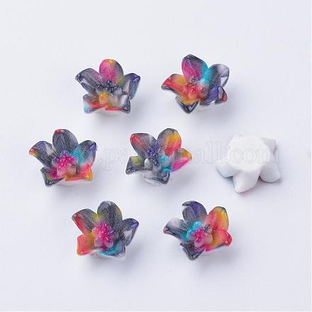 Spray Painted Resin Cabochons CRES-Q190-14C-1