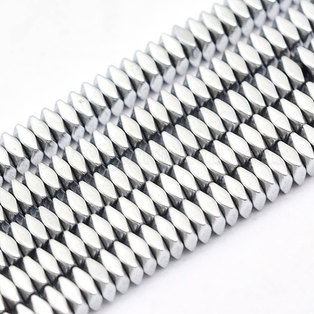 Electroplate Non-magnetic Synthetic Hematite Beads Strands G-L489-D07-1