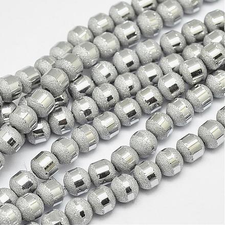 Electroplate Glass Beads Strands EGLA-N0001-42C-B04-1