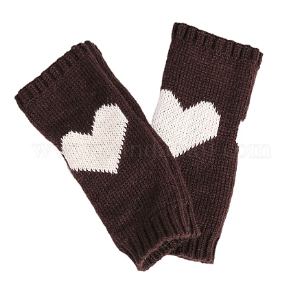 Gants sans doigts à tricoter en fils de fibres de polyacrylonitrile COHT-PW0001-19D-1