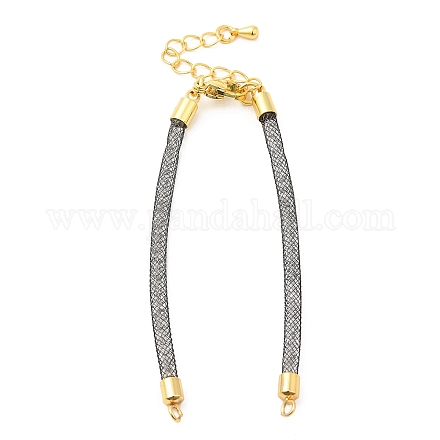 Fabricación de pulseras de eslabones de cadena de malla de latón DIY-B066-01G-03-1
