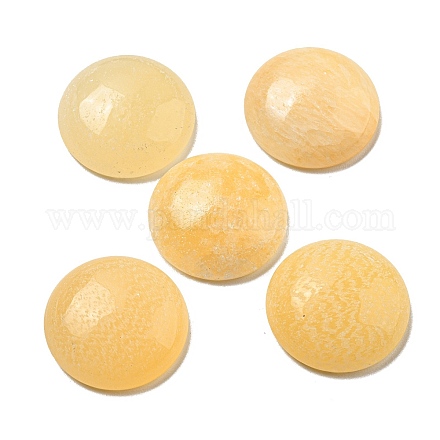 Природные желтые нефрита кабошоны G-C115-02A-31-1