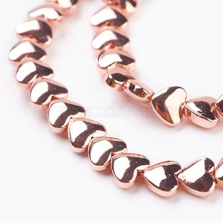 Electroplate Non-magnetic Synthetic Hematite Beads Strands G-G726-01RG-1