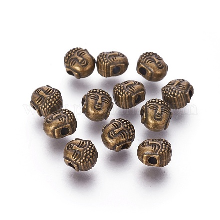 Perles en alliage de style tibétain X-TIBEB-60018-AB-FF-1