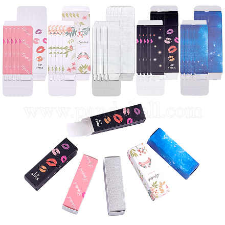 Boîtes d'emballage en papier de rouge à lèvres rectangle CON-PH0001-91-1