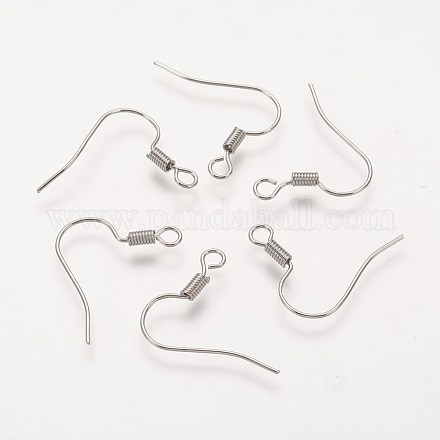 Brass Earring Hooks KK-Q363-P-NF-1