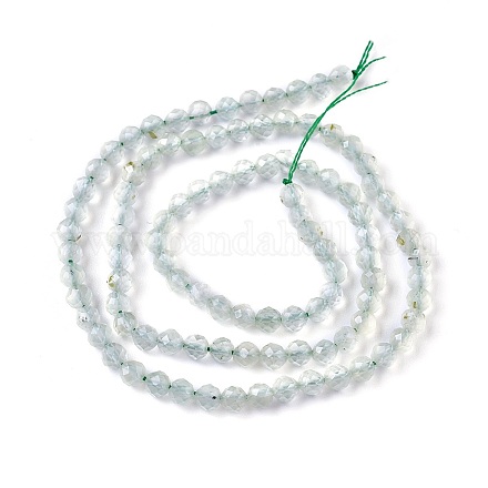 Chapelets de perles en préhnite naturelle G-F619-47C-1