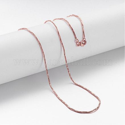 Brass Chain Necklaces MAK-F013-03RG-1