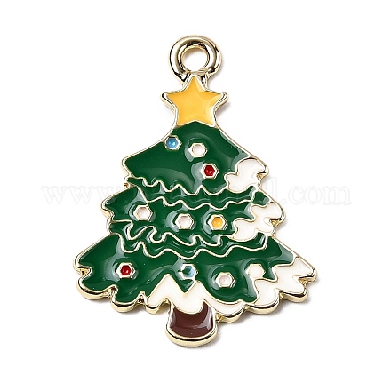Рождественские эмали сплава подвески FIND-Z103-03G-02-1