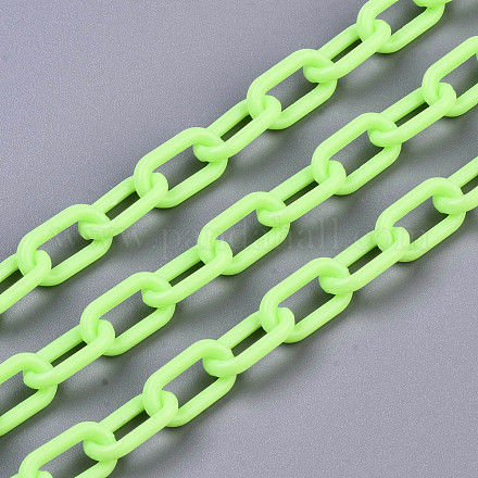 Cadenas de clips de acrílico opacas hechas a mano X-KY-S166-002H-1