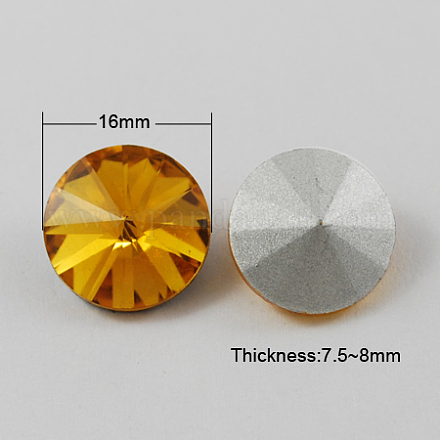 Diamante de imitación de cristal en punta RGLA-R003-16mm-1-1