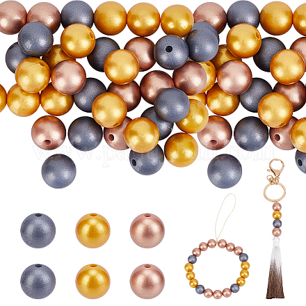 45шт 3 цвета силиконовые бусины SIL-PH0001-23-1