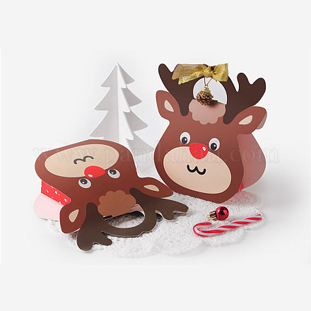 Sacs-cadeaux en papier de renne de Noël CON-F008-01-1