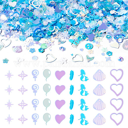 100 г пластиковых пайеток&nbsp;PVC-TA0001-04B-1