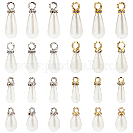 Chgcraft 84pcs 7 style abs plastique imitation perle pendentifs KY-CA0001-23-1