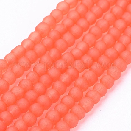 Chapelets de perles en verre transparent GLAA-S031-4mm-27-1
