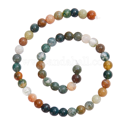 Nbeads Natural Indian Agate Beads Strands G-NB0004-54-1