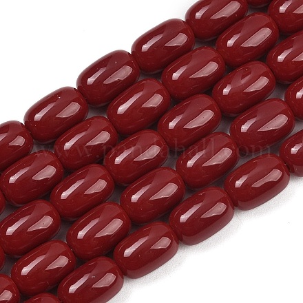 Непрозрачное стекло бисер нитей GLAA-Z015-02G-1