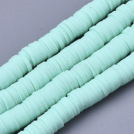 Handmade Polymer Clay Bead Strands CLAY-S094-6mm-A03-1