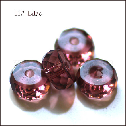 Abalorios de cristal austriaco de imitación SWAR-F078-4x8mm-11-1