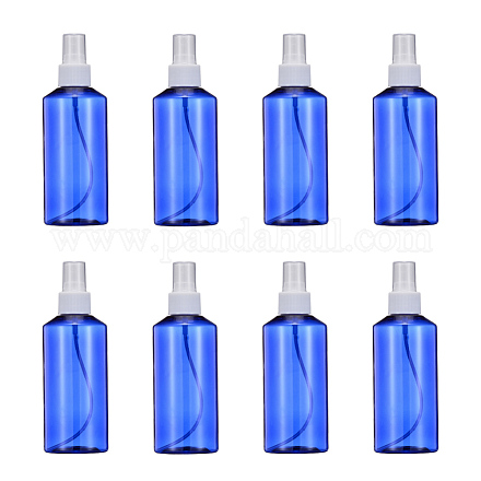 200mlの詰め替え可能なペットプラスチックスプレーボトル  液体用の空のポンプボトル  ブルー  5.3x15.7cm  容量：200ml（6.76液量オンス） TOOL-Q024-02C-02-1