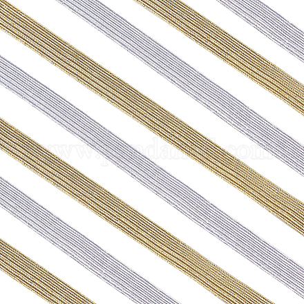 Gorgecraft 24 iarde 2 colori cavo/fascia di gomma elastica piatta EC-GF0001-33-1