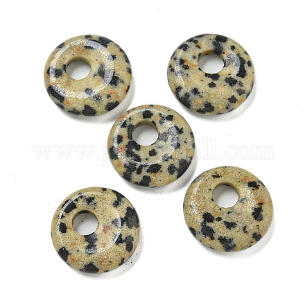 Натуральные далматинские яшмовые пончики/пи-диски G-G142-02I-1