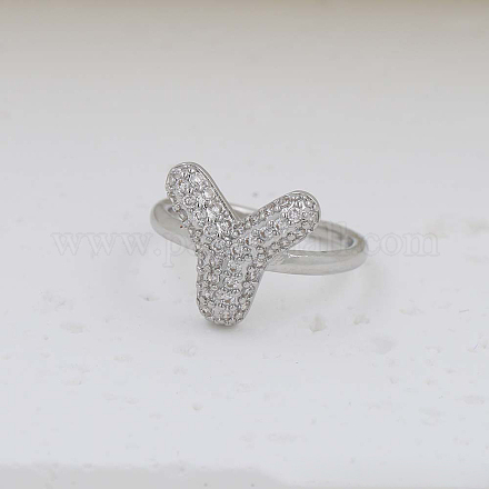 Латунные кольца из манжеты с прозрачным цирконием FS-WG17FF6-25-1