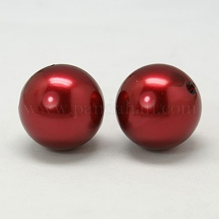 Chunky Bubblegum Acrylic Pearl Round  Beads For DIY Jewelry and Bracelets X-PACR-24D-24-1