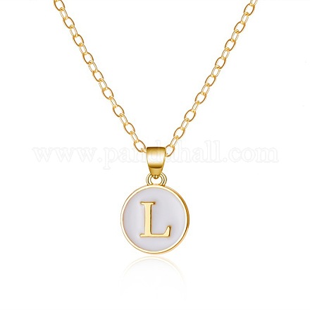 Ожерелья из сплава с белой эмалью FS-WG63565-12-1