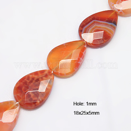 Natural Fire Crackle Agate Beads Strands G-G245-18x25mm-01-1