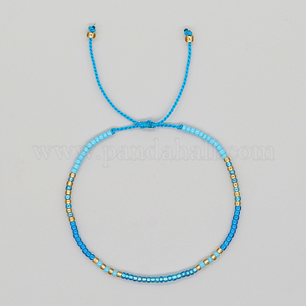 Braccialetti con perline intrecciate con semi di vetro XC9959-05-1