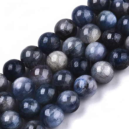 Chapelets de perles en cyanite naturelle G-N328-036A-01-1