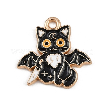 Подвески из сплава хэллоуина с эмалью FIND-I052-01KCG-10-1