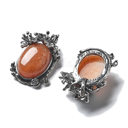 Натуральный красный авантюрин подвески G-H083-01AS-05-1