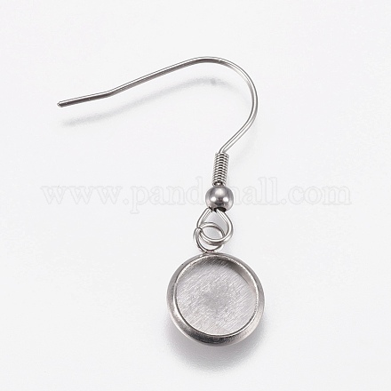 Stainless Steel Dangle Earrings EJEW-WH0001-A05-1