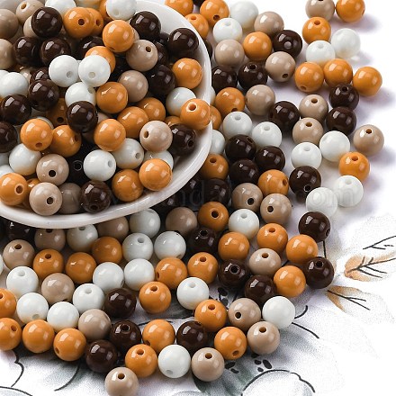 Непрозрачные акриловые бусины&nbsp;SACR-Q004-02L-1