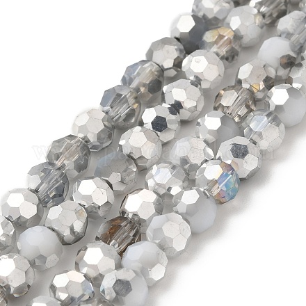 Electroplate Glass Beads Strands EGLA-P048-B05-1